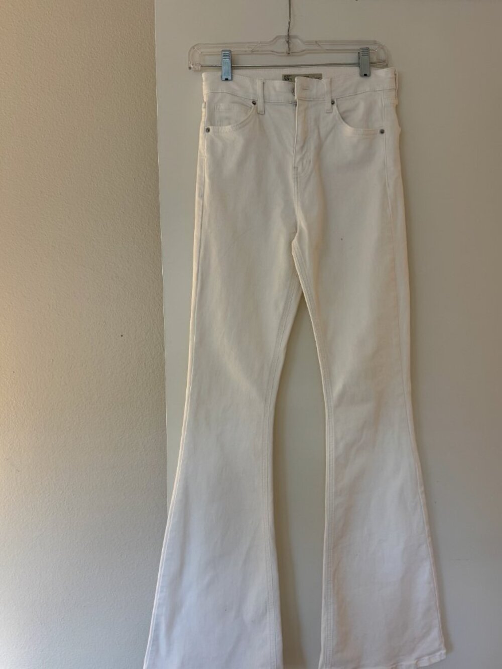 White Flare Jeans - Size W28 L32